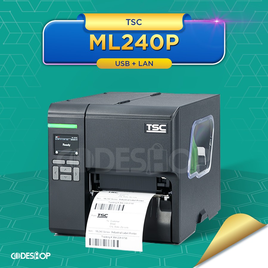 Printer Thermal Transfer TSC ML-240P Cetak Resi Label Harga Toko