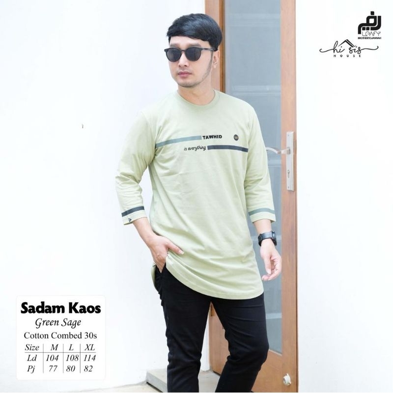 SADAM KAOS by LEAFY/KURTA PRIA ATASAN MUSLIM style