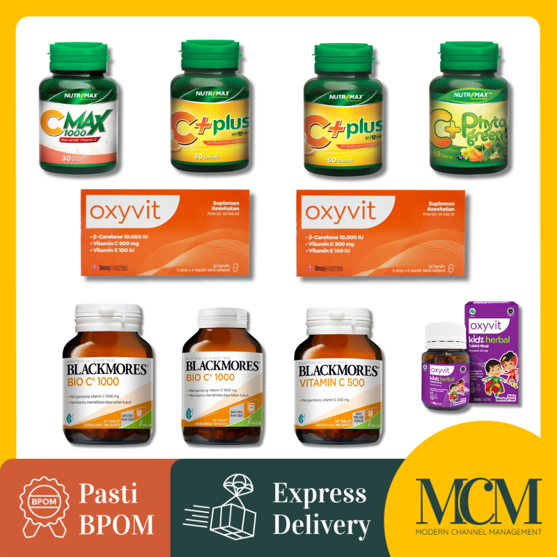 Suplemen Multivitamin Vitamin C Vit C Blackmores Nutrimax Oxyvit Redoxon