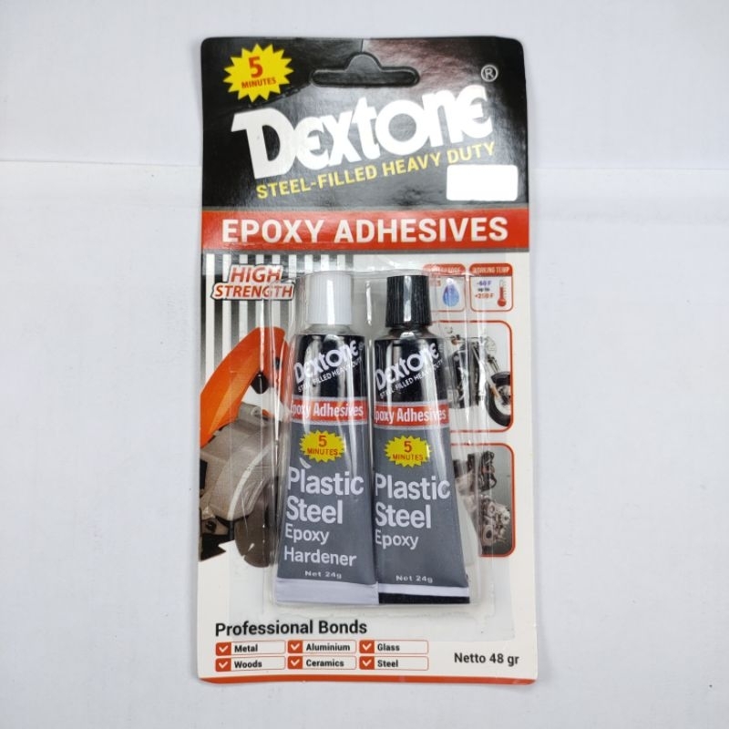 LEM DEXTONE PLASTIK STEEL LEM BESI LEM PLASTIK SERBA GUNA