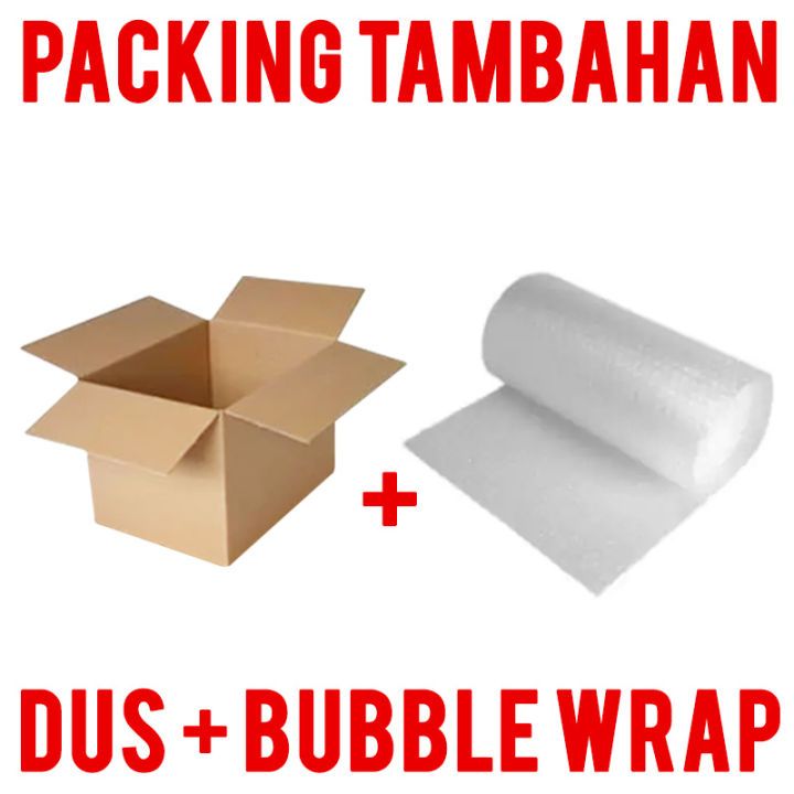 

EXTRA PACKING - Tambahan Bubble Warp dan Kardus agar Paket kamu AMAN sampai tujuan