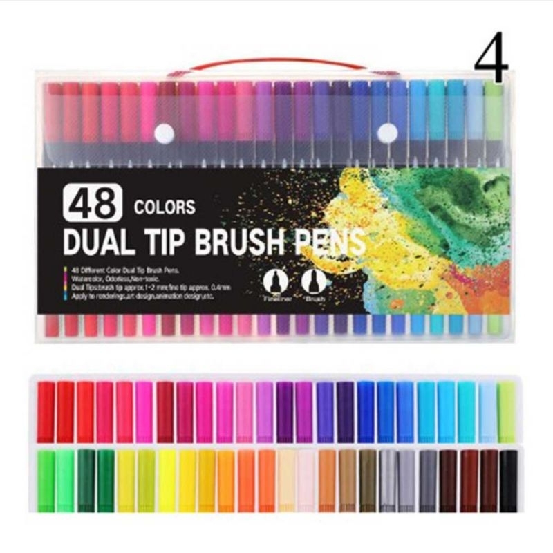 

Spidol Kolorowy double head drawing pen fine art watercolor set