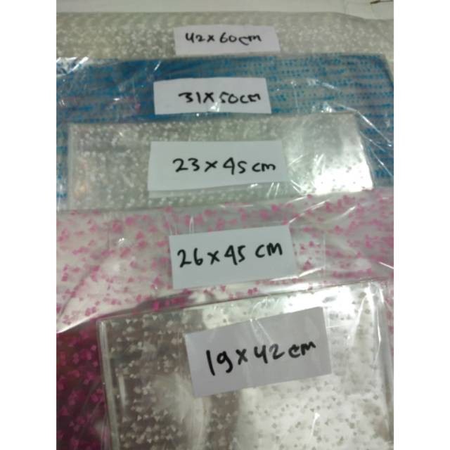

Plastik totol per pack isi 60 lembar Ukuran 22x42