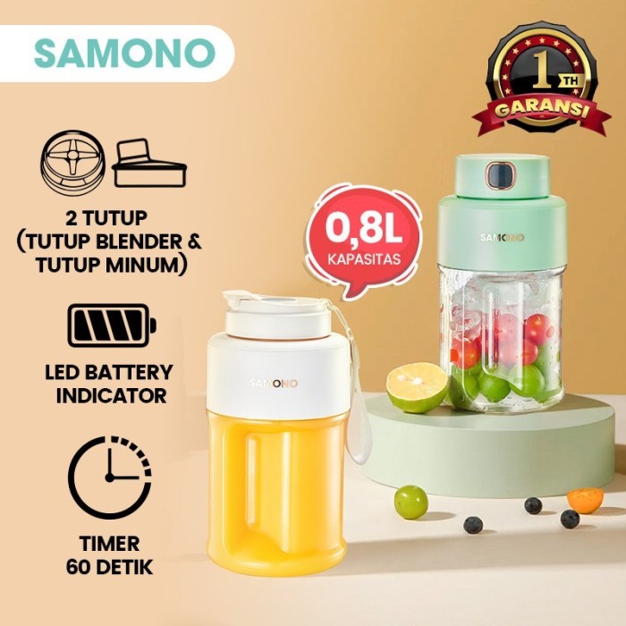 Samono SW-Y10 Wireless Portable Blender Electric Juicer Mixer Jus Buah Kecil Food Grade