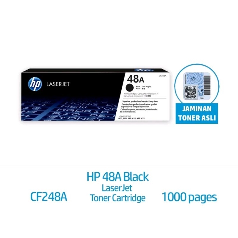 TONER HP LASERJET 48A BLACK ORIGINAL Cf248a m15 M16 28 m29 original