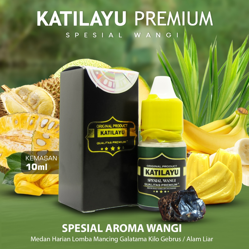Essen Katilayu Asli Spesial Wangi 10ml Ikan Nila Bawal Tombro Tawes Mas Dll