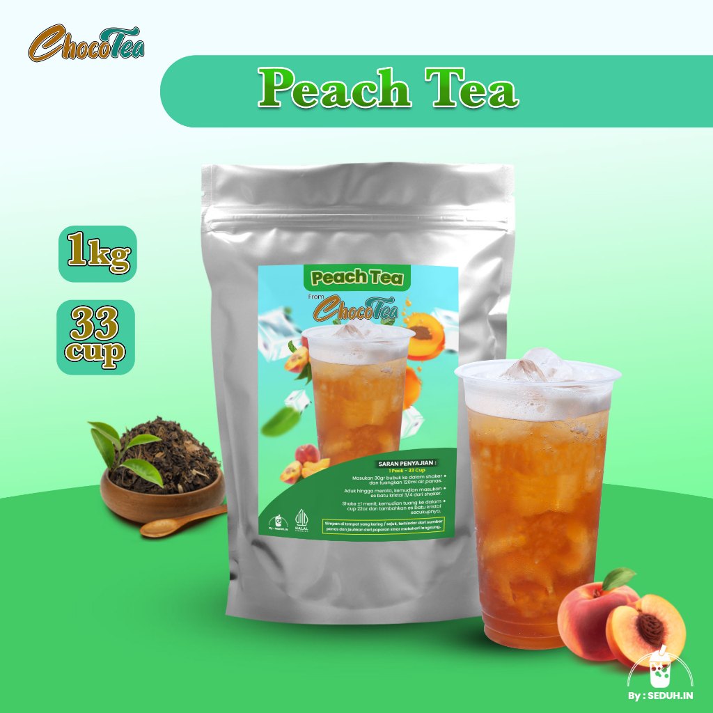 

BUBUK MINUMAN RASA PEACH TEA 1KG / SERBUK SEDUH ANEKA RASA / ICE SHAKE ES KEKINIAN / POWDER TEH BUAH PERSIK COKELAT COKLAT TARO MATCHA COOKIES CREAM VIRAL BANYAK PILIHAN VARIAN KEMASAN 1 KG 1000GRAM 1000 GRAM ENAK NIKMAT CREAMY LEZAT SUPPLIER DISTRIBUTOR