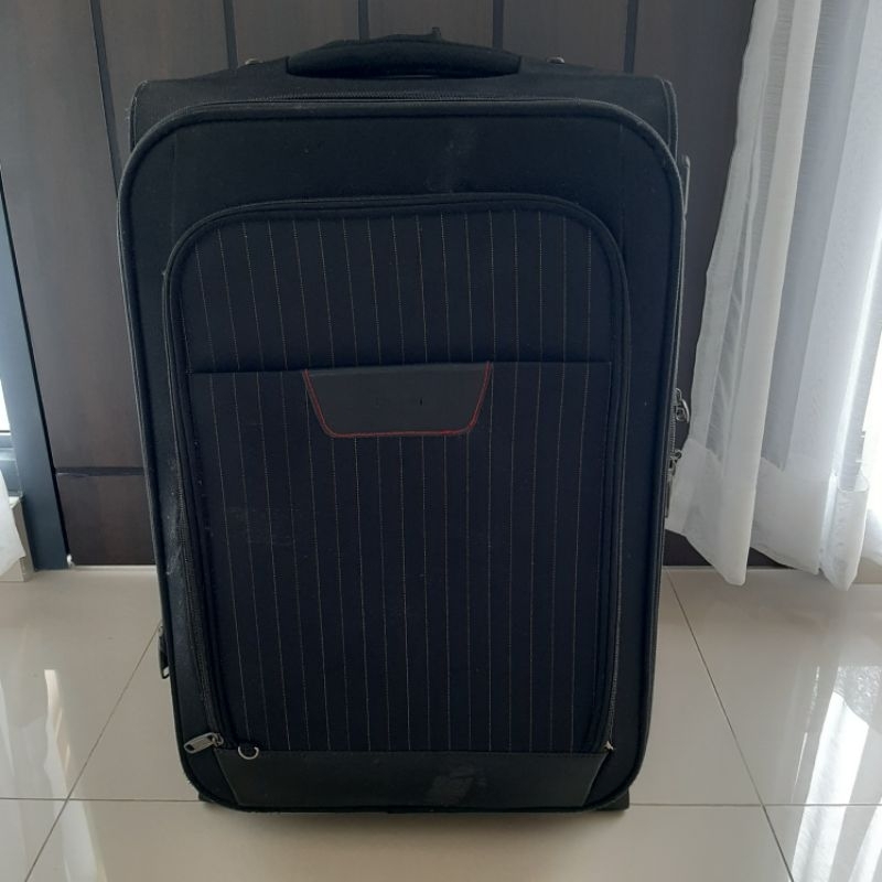 koper trolley polo second bekas trolley hitam tas travel