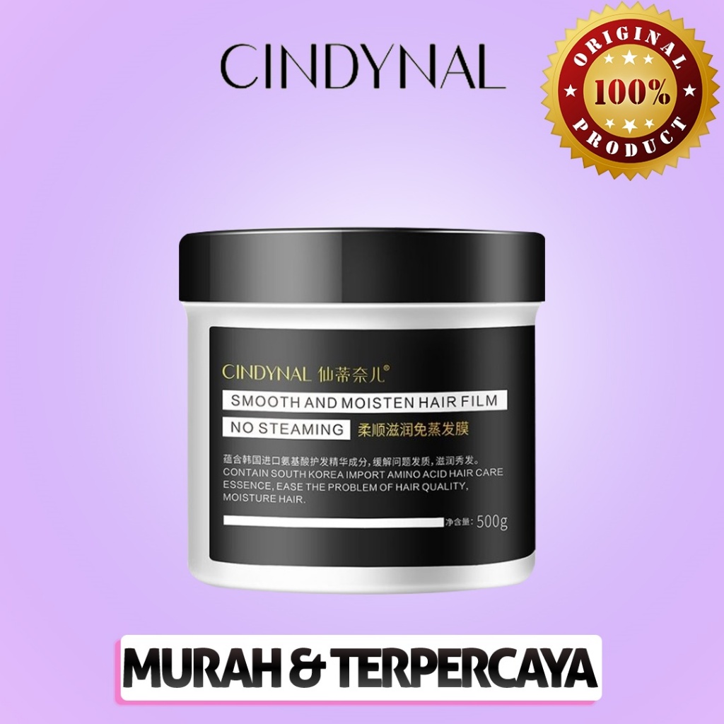 CINDYNAL HAIR MASK KERATIN SMOOTHING KOREA MASKER RAMBUT KERING RUSAK - PERAWATAN RAMBUT
