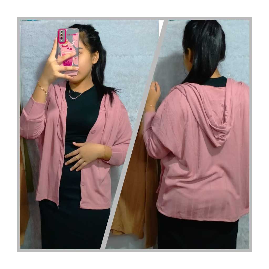 Jaket Rajut Knit Wanita Dewasa Korea staile