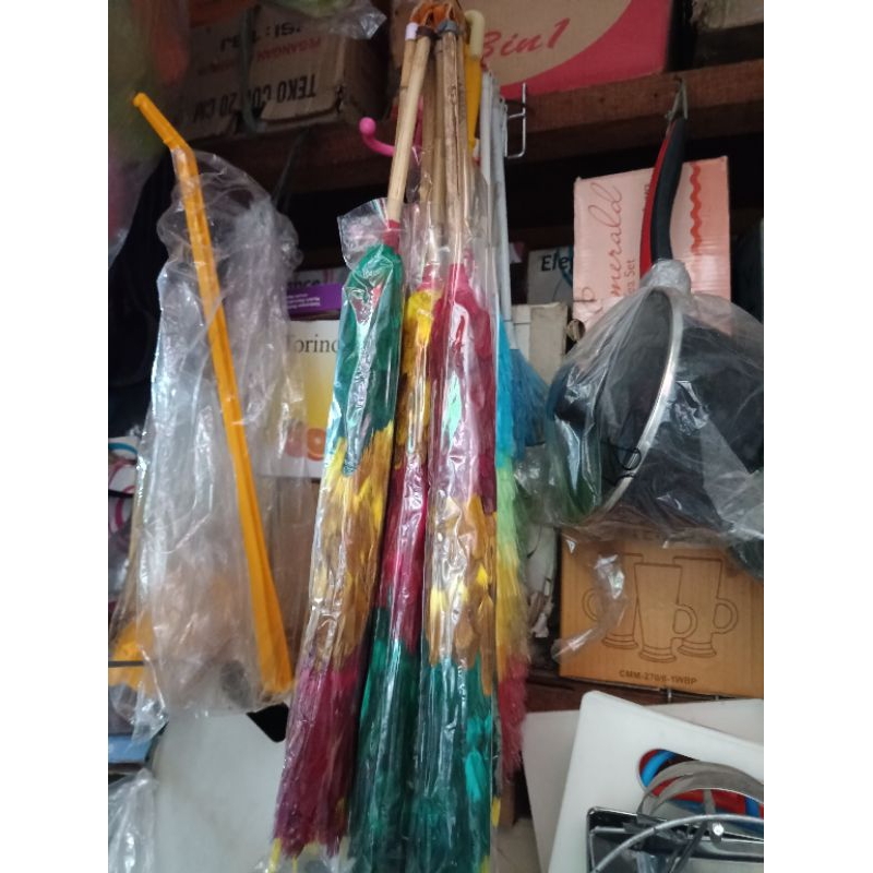 kemoceng bulu ayam warna warni kemoceng sapu debu