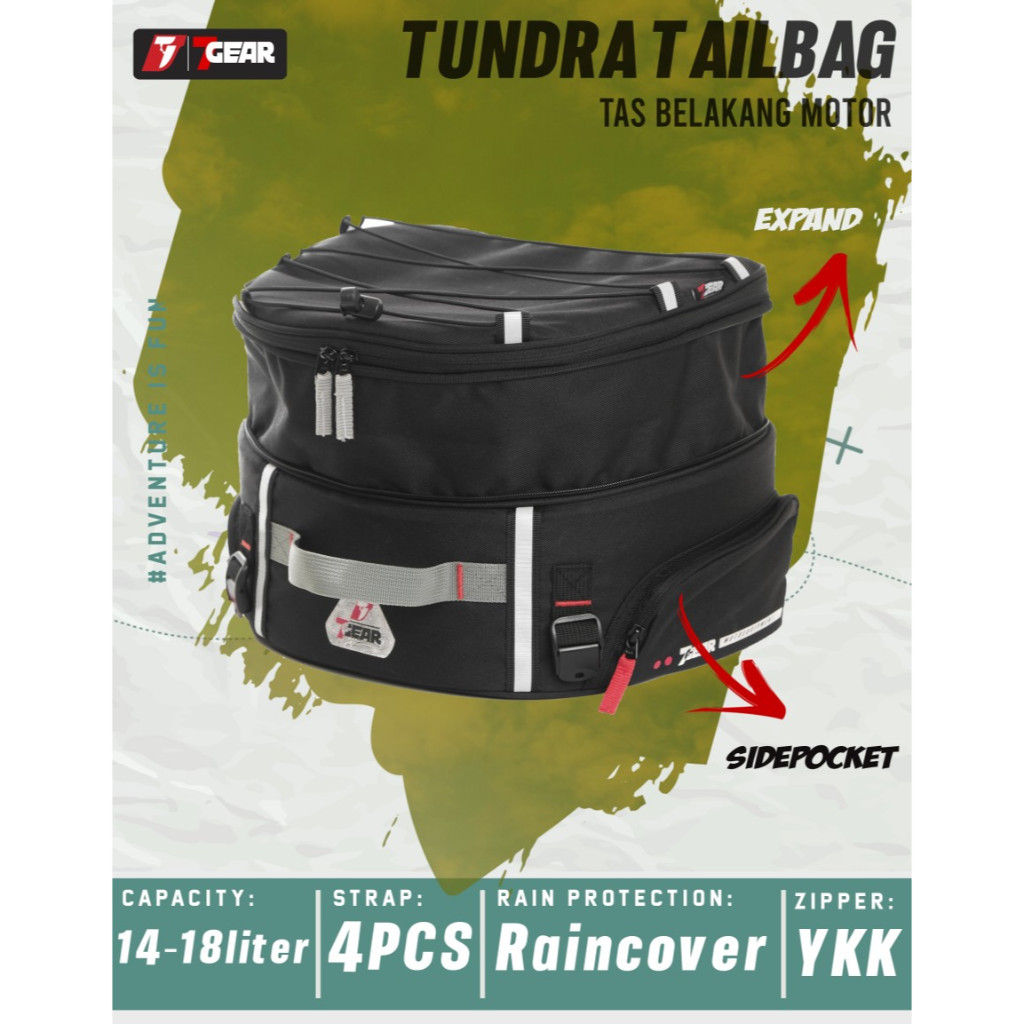 Tailbag Seat Bag 7Gear Tundra Tas Jok braker Motor