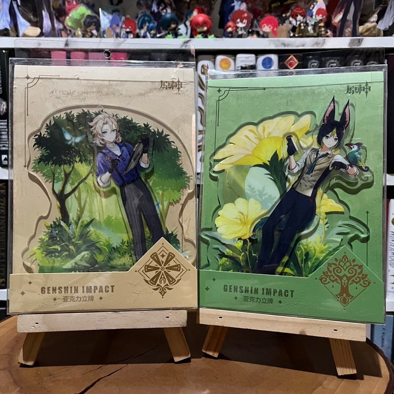 M&amp;G Stationery x Albedo &amp; Tighnari Official Genshin Impact Standee Shikishi