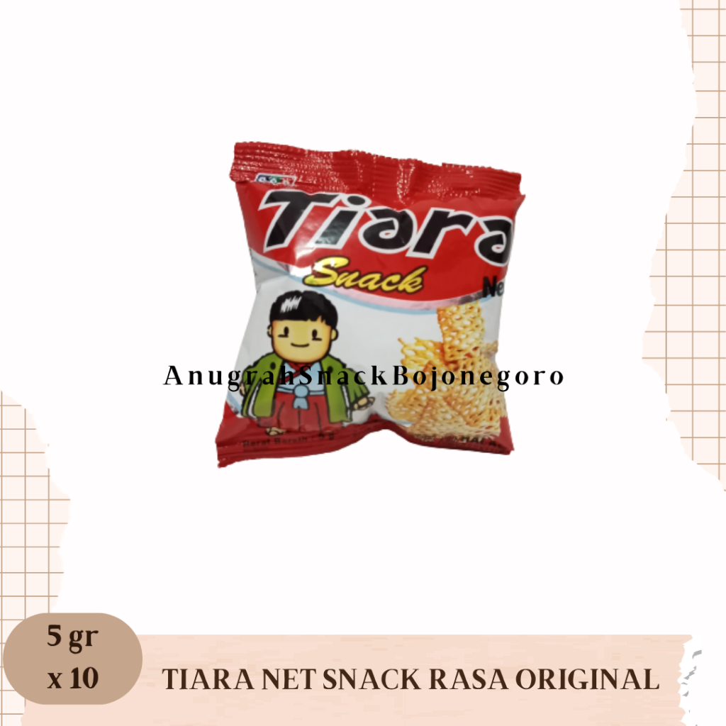 

Tiara Net Snack Rasa Original Renceng 5gr x 10