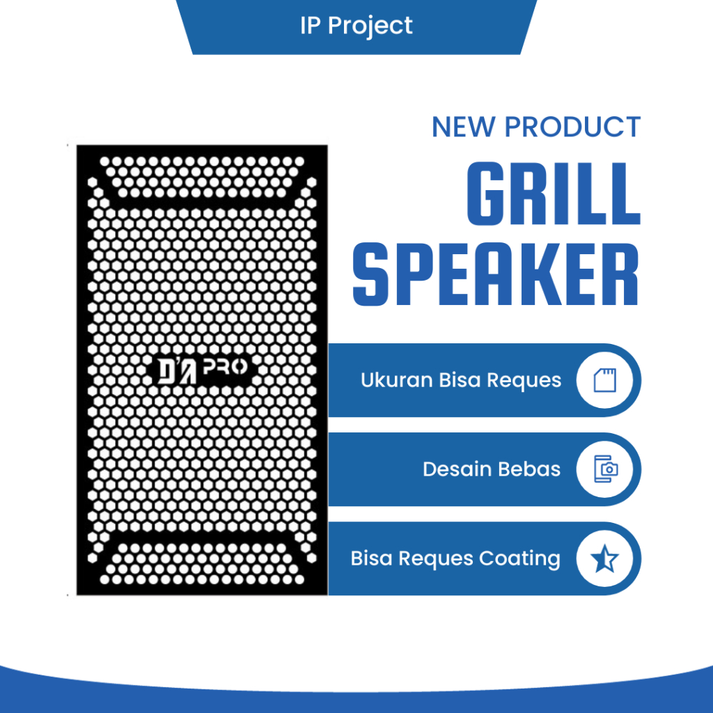 Grill Box Speaker Desain Custom Bebas Reques Model