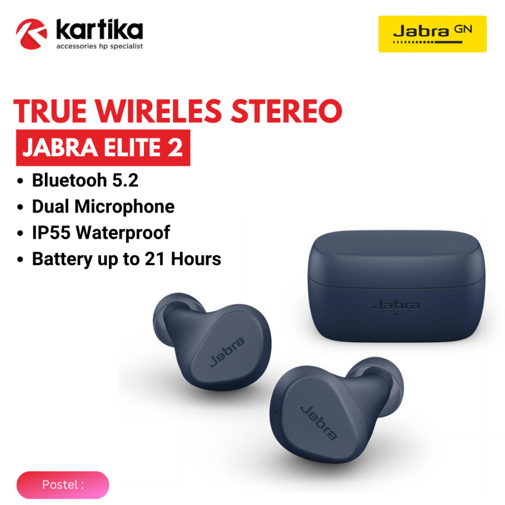 JABRA Elite 2 True Wireless Stereo Original Warranty