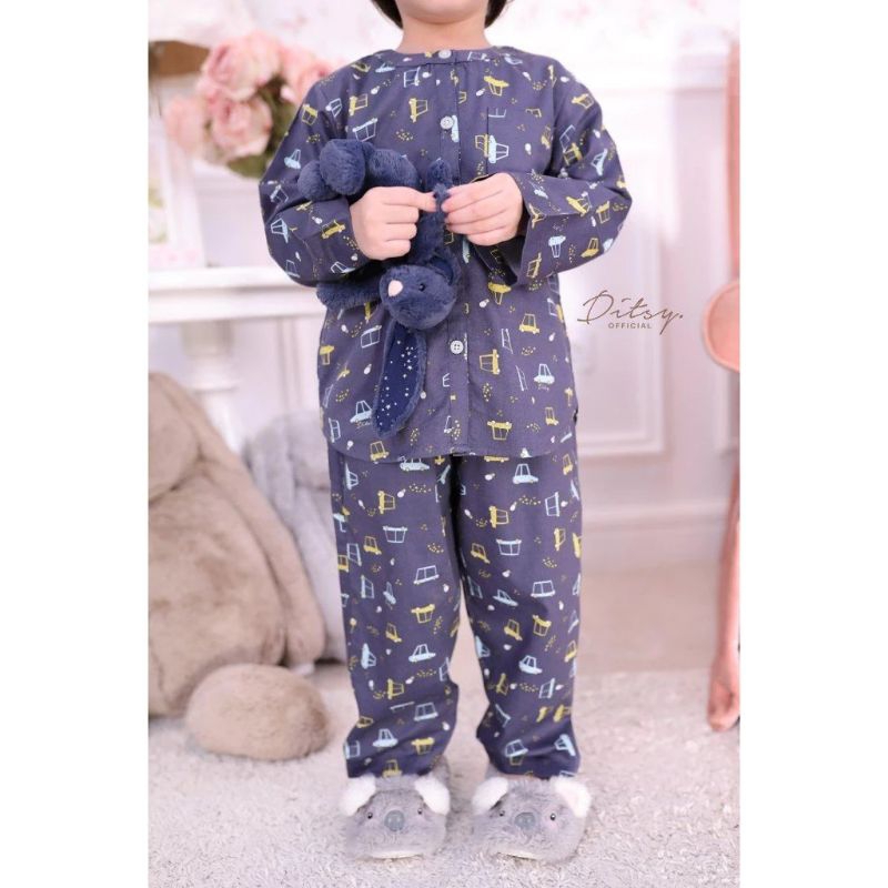 Ditsy piyama anak size 1