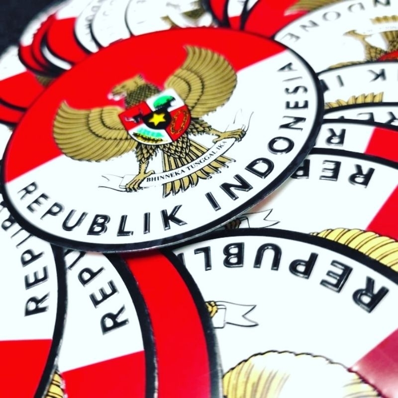 

Stiker Emboss/timbul/Indonesia