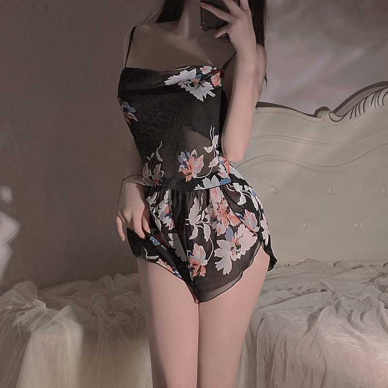Longnight-Lingerie Sexy Baju Tidur Celana Pendek