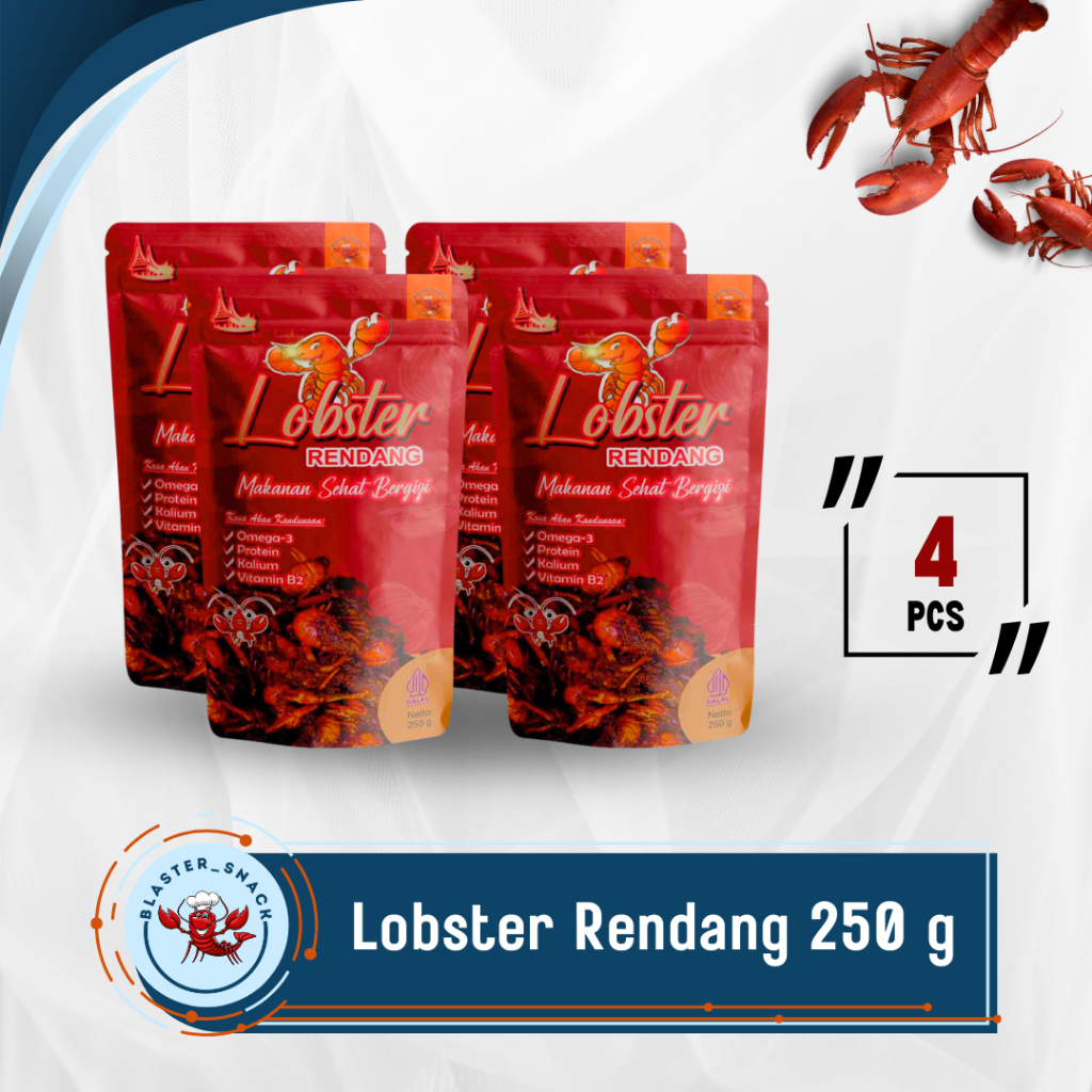 

[ISI 4 PCS] Rendang Lobster Air Tawar Cemilan Siap Saji 250 g