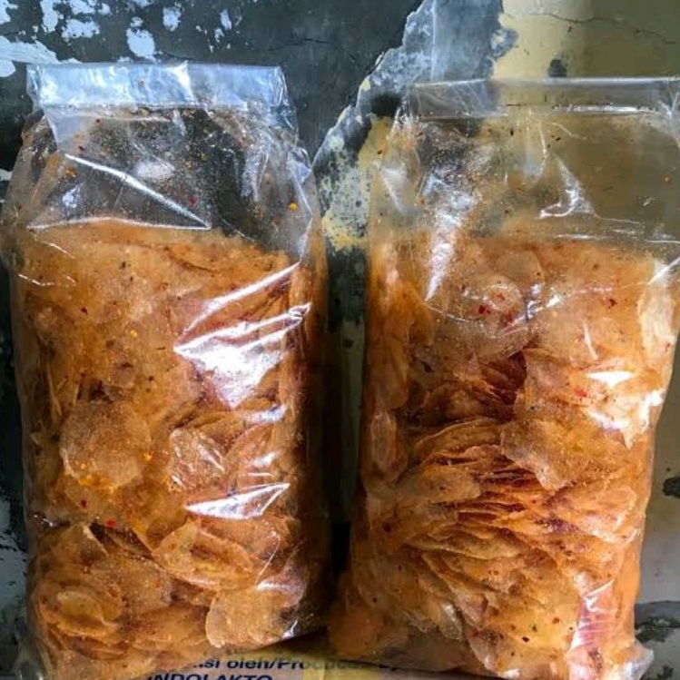 

[ BISA COD } KRIPCA DAUN JERUK 500Gr// KRIPCA PEDAS DAUN JERUK// KERIPIK KACA// MAKANAN RINGAN