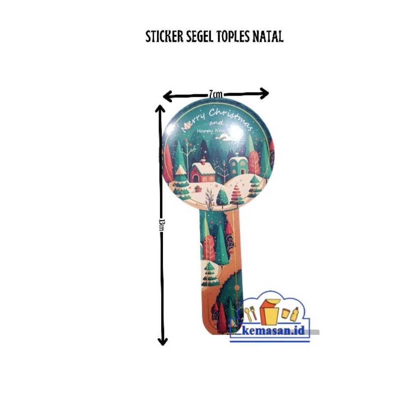 

STICKER SEGEL TOPLES NATAL 10PCS