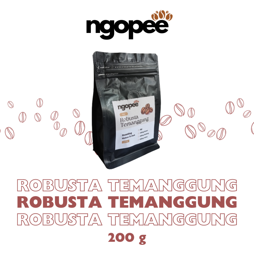 

Kopi Robusta Temanggung / Temanggung Robusta Coffee 200 gr