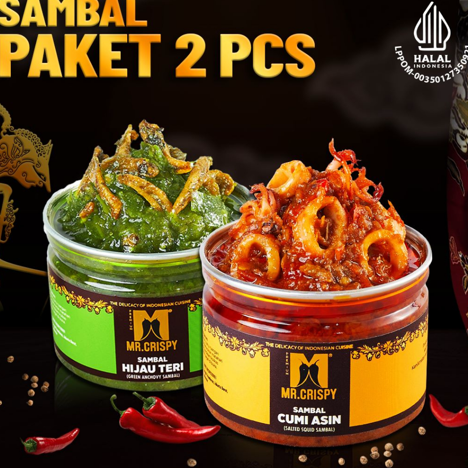 

Bayar Di Tempat Paket Sambal Mr.Crispy/Paket Sambal 2 Pcs ➾❃❇