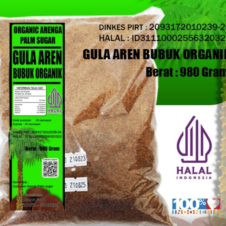 

Terlaku. 1000GRM / 1 KG GULA AREN BUBUK ORGANIK GULA SEMUT PALM SUGAR GRADE A+ EXPORT QUALITY Kirim Sekarang