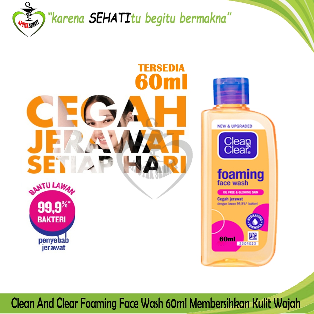 Clean And Clear Foaming Facial Wash Sabun Cuci Muka Membersihkan Kulit Wajah