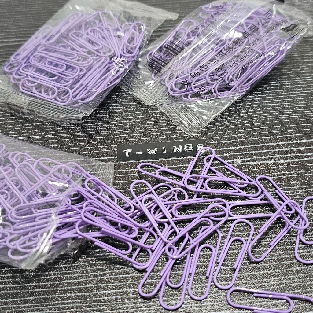 

[ TWT_04 ] Penjepit Kertas Lilac Kawaii Paper Clip 70PCS