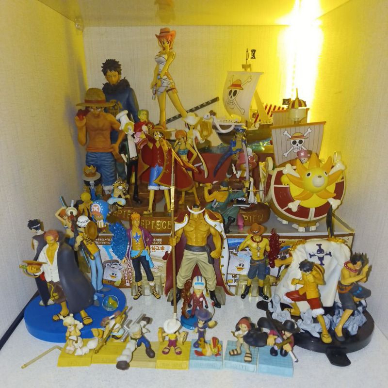 OP one piece figure original bandai koleksi set/borong