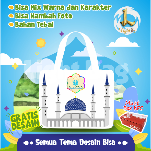 

TAS SOUVENIR ULTAH MASJID CUSTOM / TAS SOUVENIR PREMIUM / GRATIS DESAIN / BONUS FOTO ANAK / GOODIE BAG CUTE MASJID / TAS ULANG TAHUN MASJID / TAS ULTAH CUSTOM / TAS SOUVENIR 2 HARI JADI / TAS ULTAH / TAS ULANG TAHUN / BISA TAMBAH FOTO ANAK