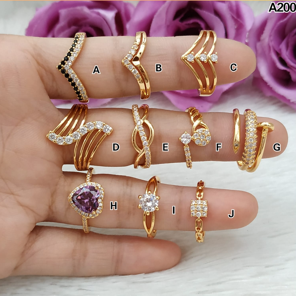 Ekslusif disini2t7Sh Cincin xuping cincin dewasa mata ungu mewah perhiasan lapis emas gold A200