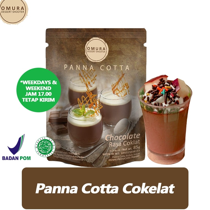 

Ready Stok [PANNA COTTA] Panna Cotta Pudding Sutra ala Italia Rasa Chocolate / Cokelat Omura Dessert Shooter Instant Powder Terbatas