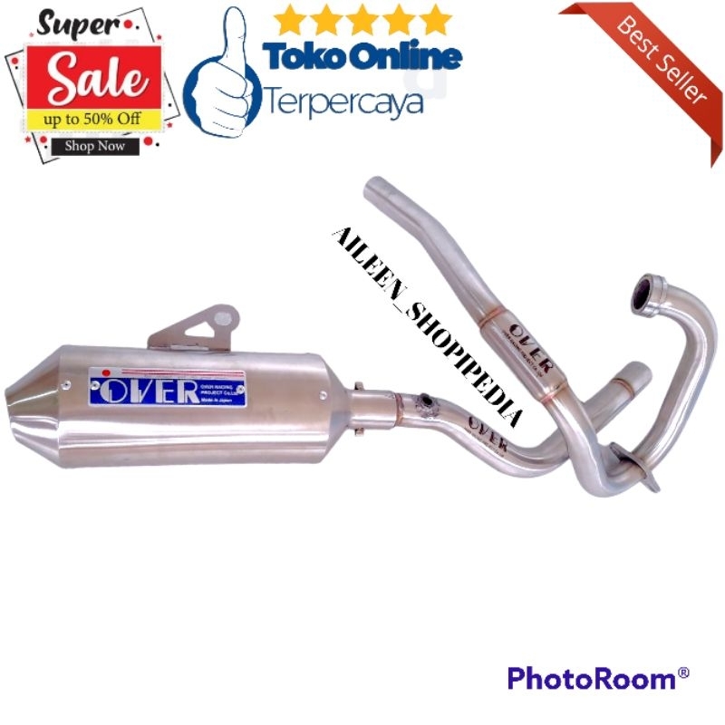 Knalpot OVER Klx230 Klx250 Dtracker250 Crf230 Crf250 Standar Bore Up Motor Racing Cross Adventure