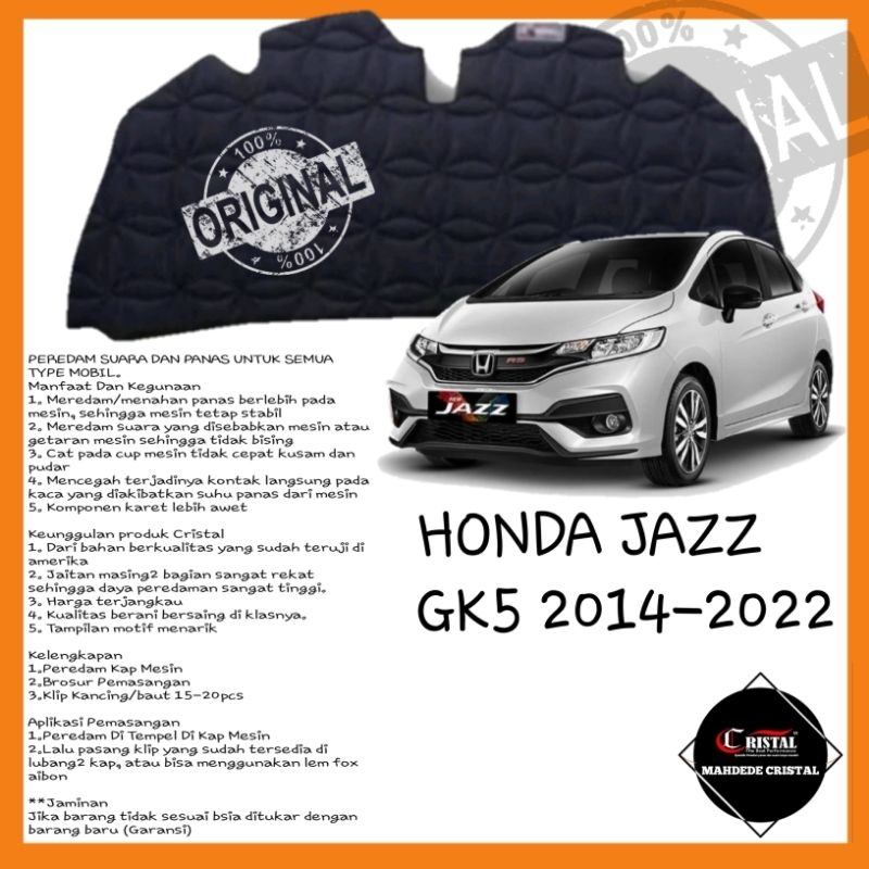 Peredam Kap Mesin Mobil Honda Jazz Gk5 2014-2022