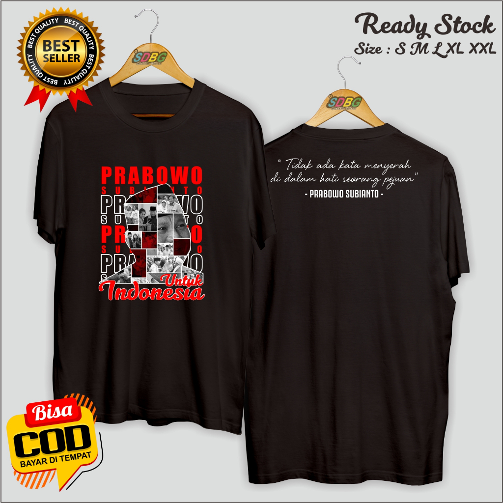 kaos baju prabowo subianto - kaos capres prabowo gibran - kaos prabowo gibran jokowi