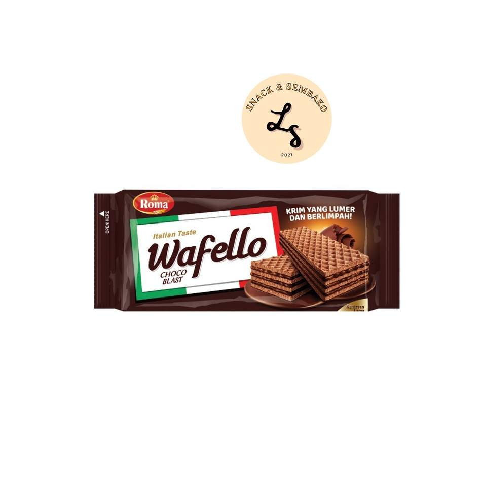 

Terlaku. Wafello 1000 Wafer Roma Coklat/Caramel Isi 10 pcs @17gr Terkini