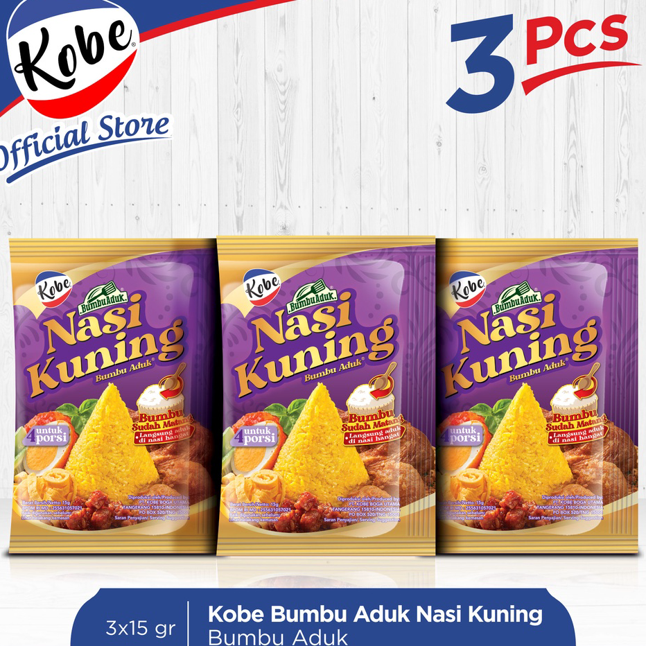 

Model Terkini Kobe Bumbu Nasi Kuning 15gr x 3pcs Harga Termurah