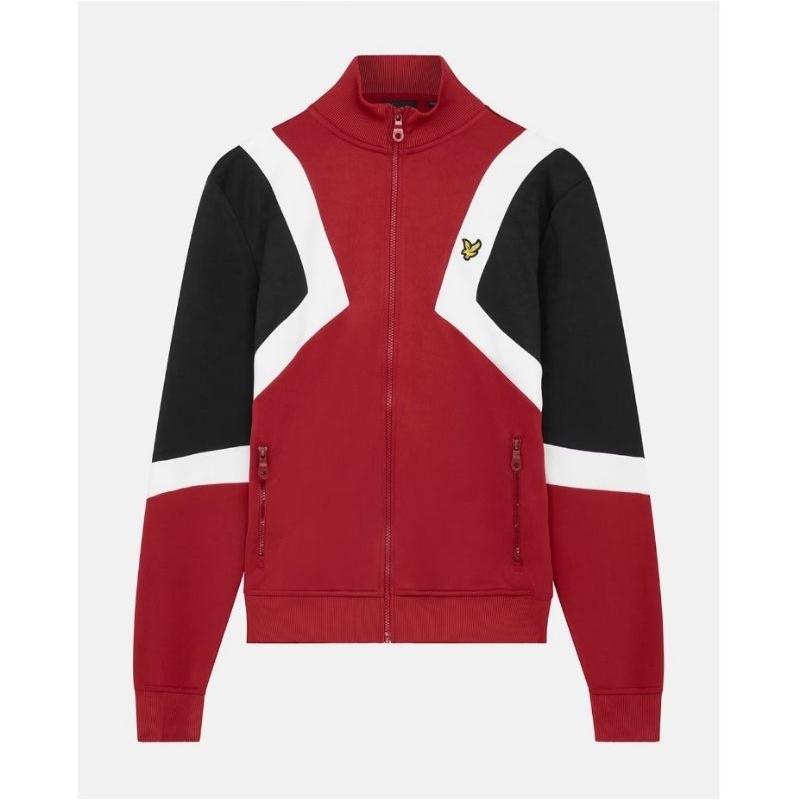 Lyle and Scott Striped Tracktop Jacket Red Original