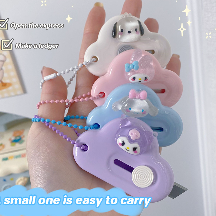 

Bestseller COD✨ Cutter Mini Sanrio Awan / Curter Mini Cinnamoroll Kuromi Melody / Pisau Kecil Cinnamoroll Melody Kuromi-YES