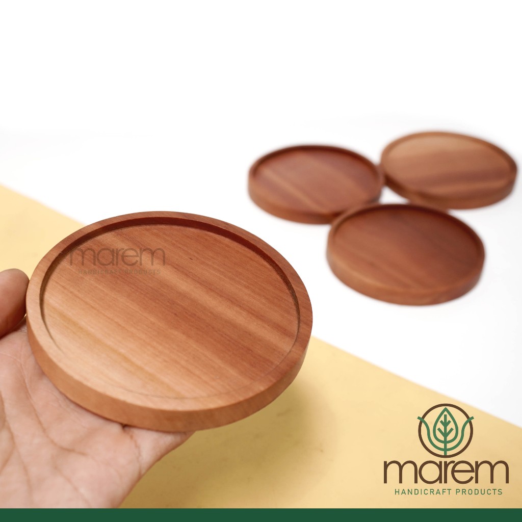 TATAKAN | COASTER GELAS CANGKIR KAYU | LEPEK CANGKIR KOPI