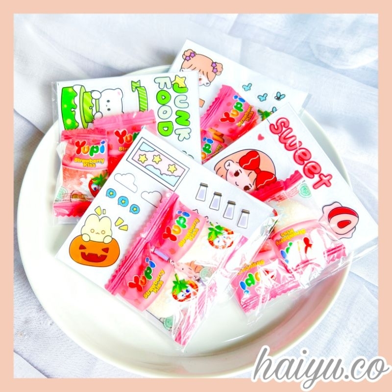 

[READY] Mini Gift Permen Yupi Sticker Murah Freebie Mini Hampers Souvenir Ulang Tahun Kado Lucu Termurah By Haiyu