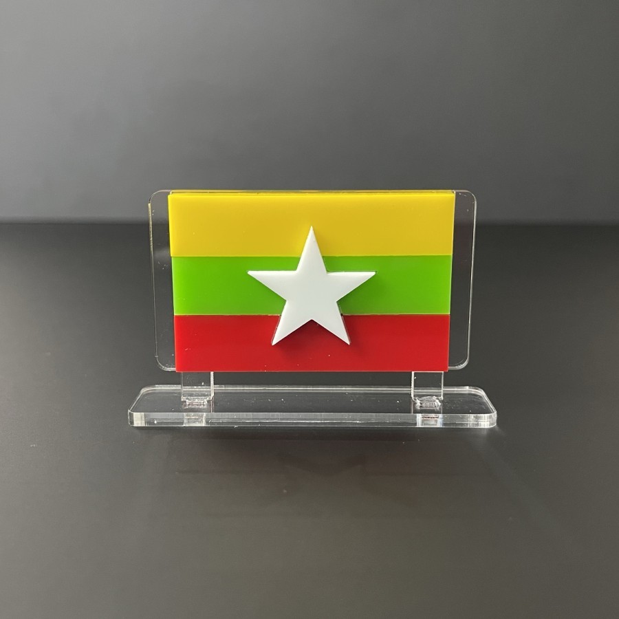 Bendera Meja Negara Myanmar Bendera Myanmar Timbul MURAH