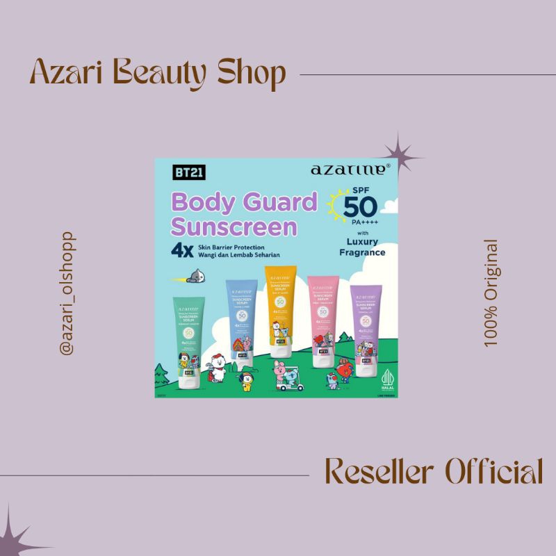 AZARINE SUNSCREEN SERUM SPF50 PA++++ WITH LUXURY FRAGRANCE - Reseller Official [READY STOCK]