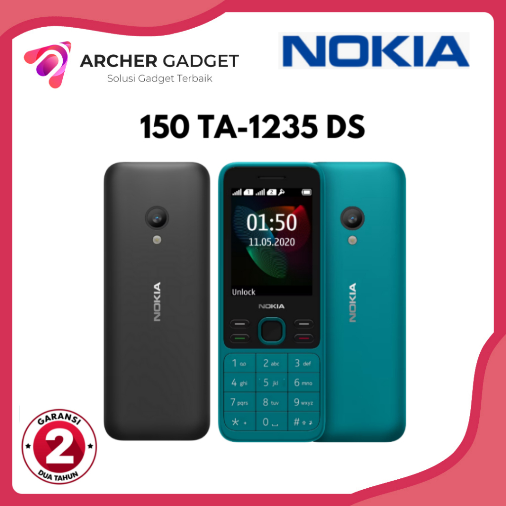 Nokia 150 (2020) TA-1235 | HP Jadul Dual SIM - Garansi Resmi TAM 1 Tahun
