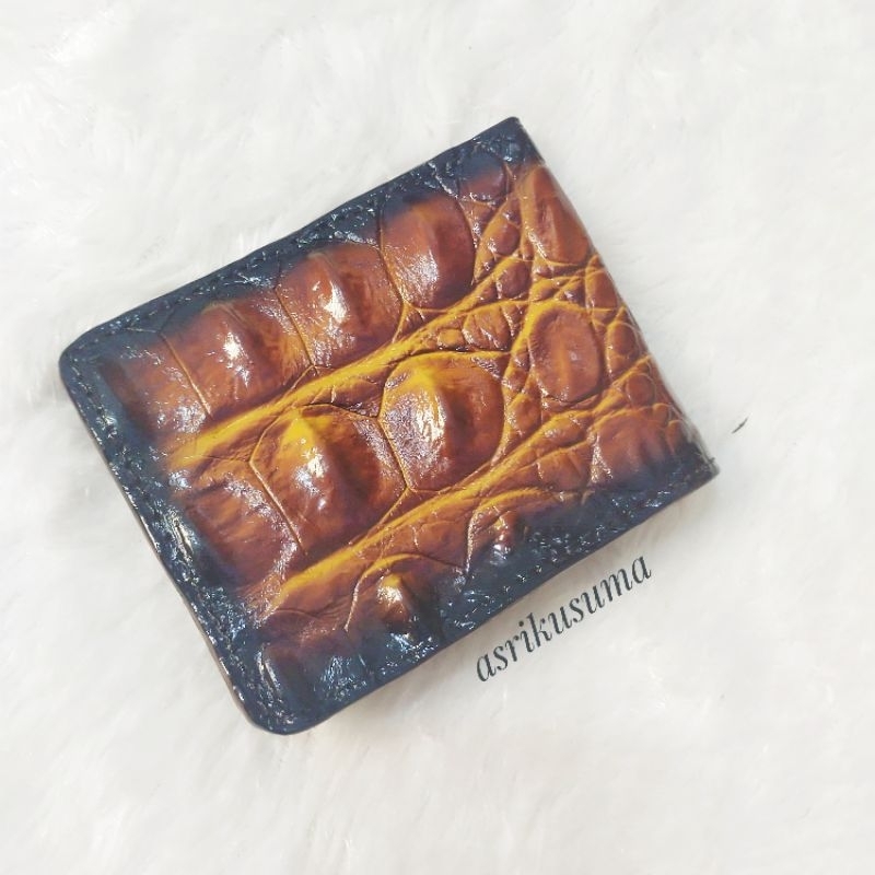 TERMURAH Dompet pria kulit buaya ASLI Merauke Papua