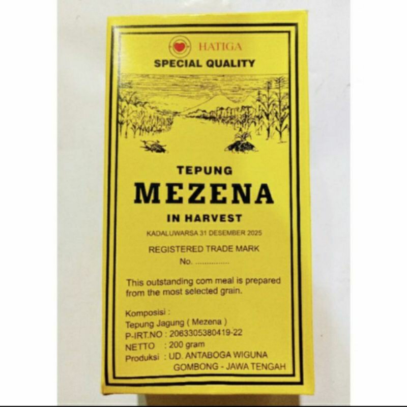 

Tepung Maizena Tepung Mezena In Harvest 200gr