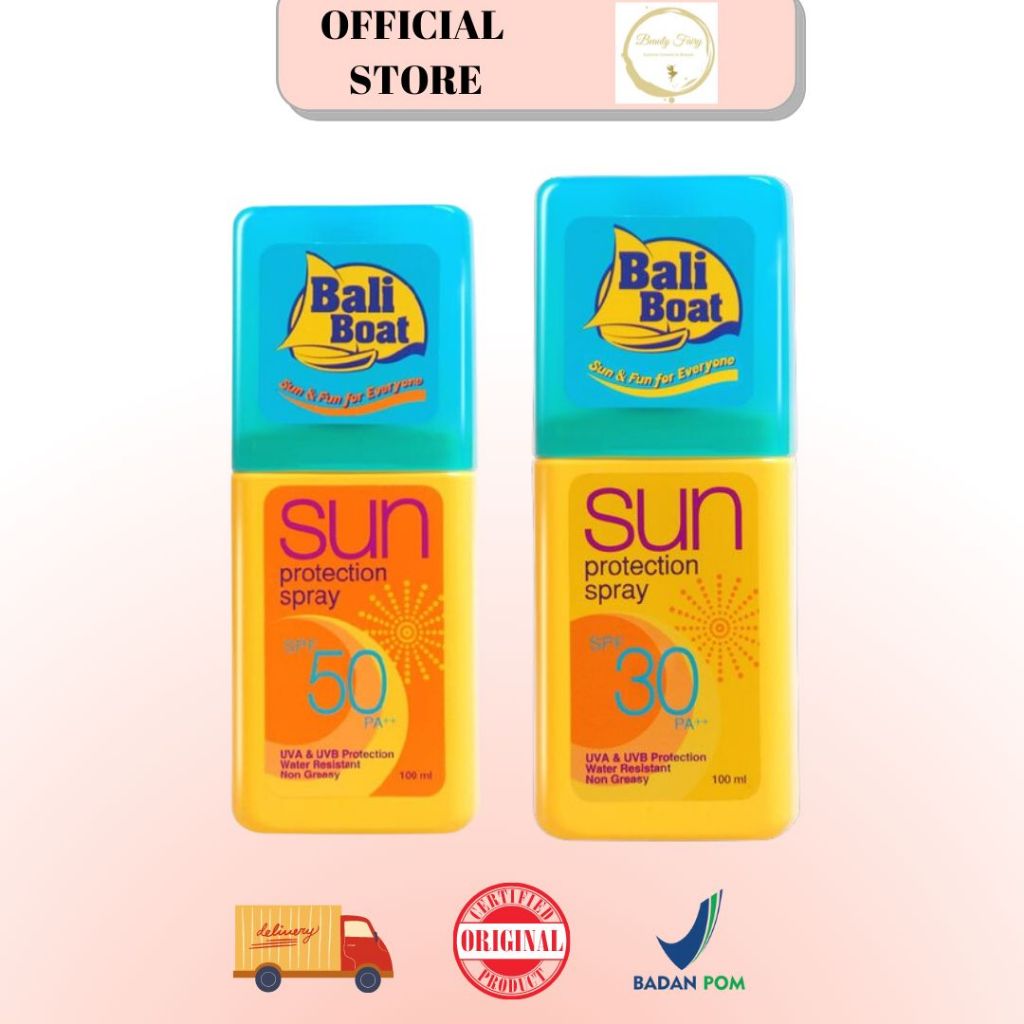 Herborist Bali Boat Sun Protection Spray SPF 50PA++ 100ml | Bali Boat Sun Spray